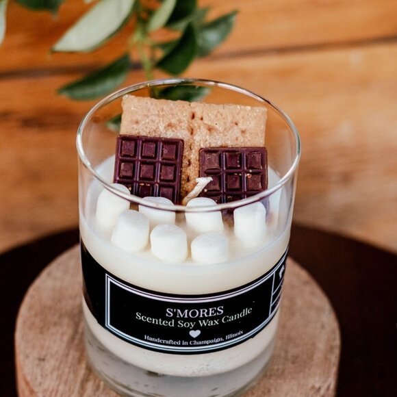 S'mores  Scented Soy Wax Candle - Picture 2 of 2